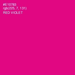#E10783 - Red Violet Color Image